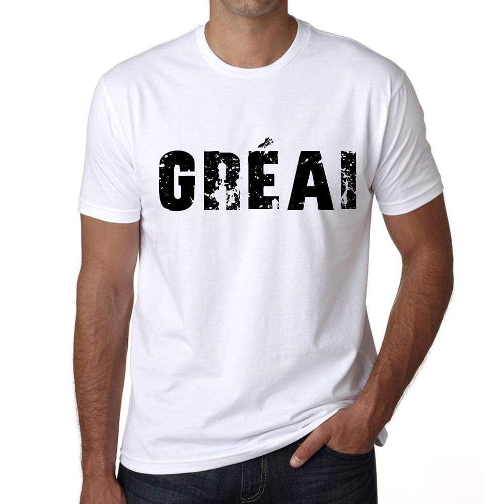 Mens Tee Shirt Vintage T Shirt Grèai X-Small White 00561 - White / Xs - Casual