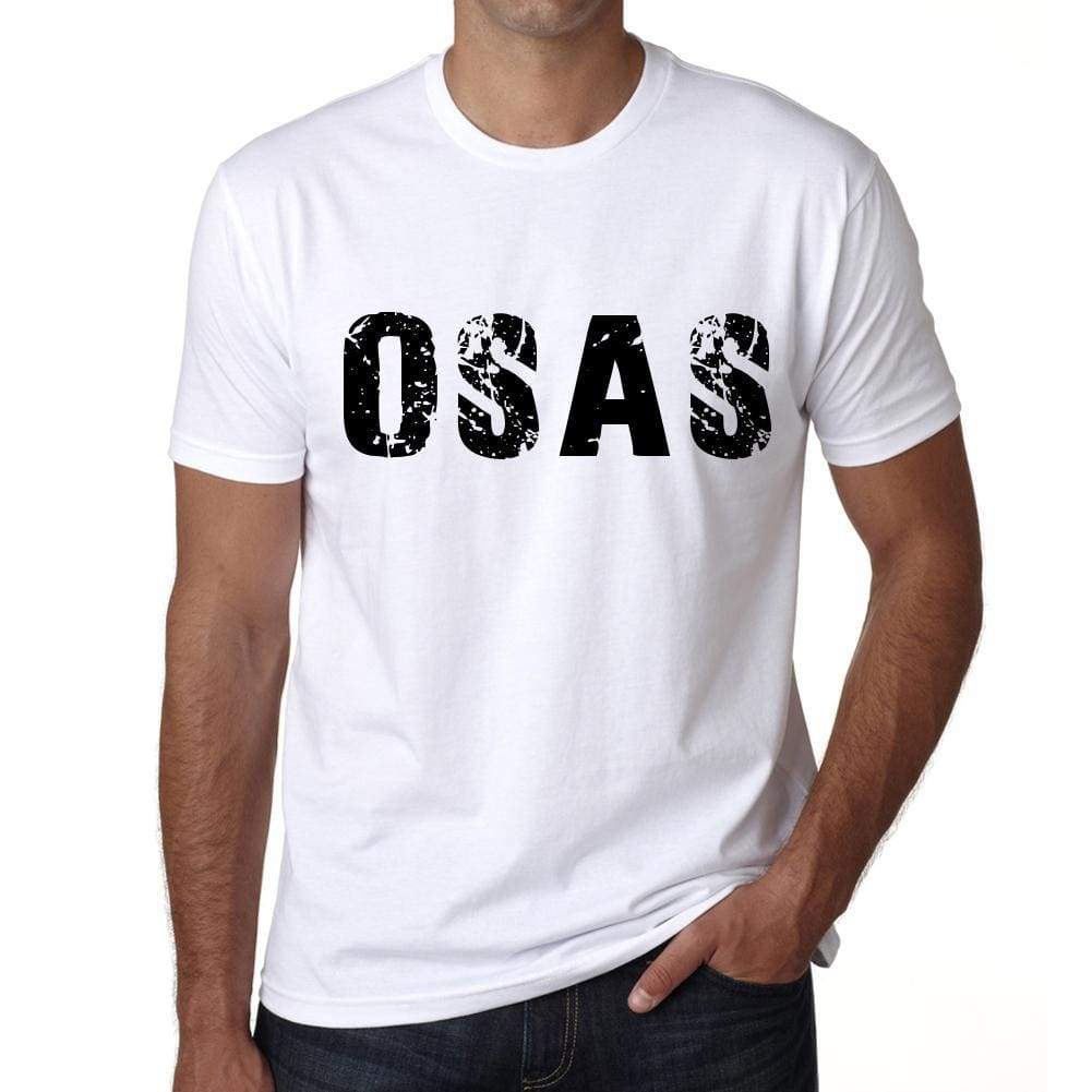 Mens Tee Shirt Vintage T Shirt Osas X-Small White 00560 - White / Xs - Casual