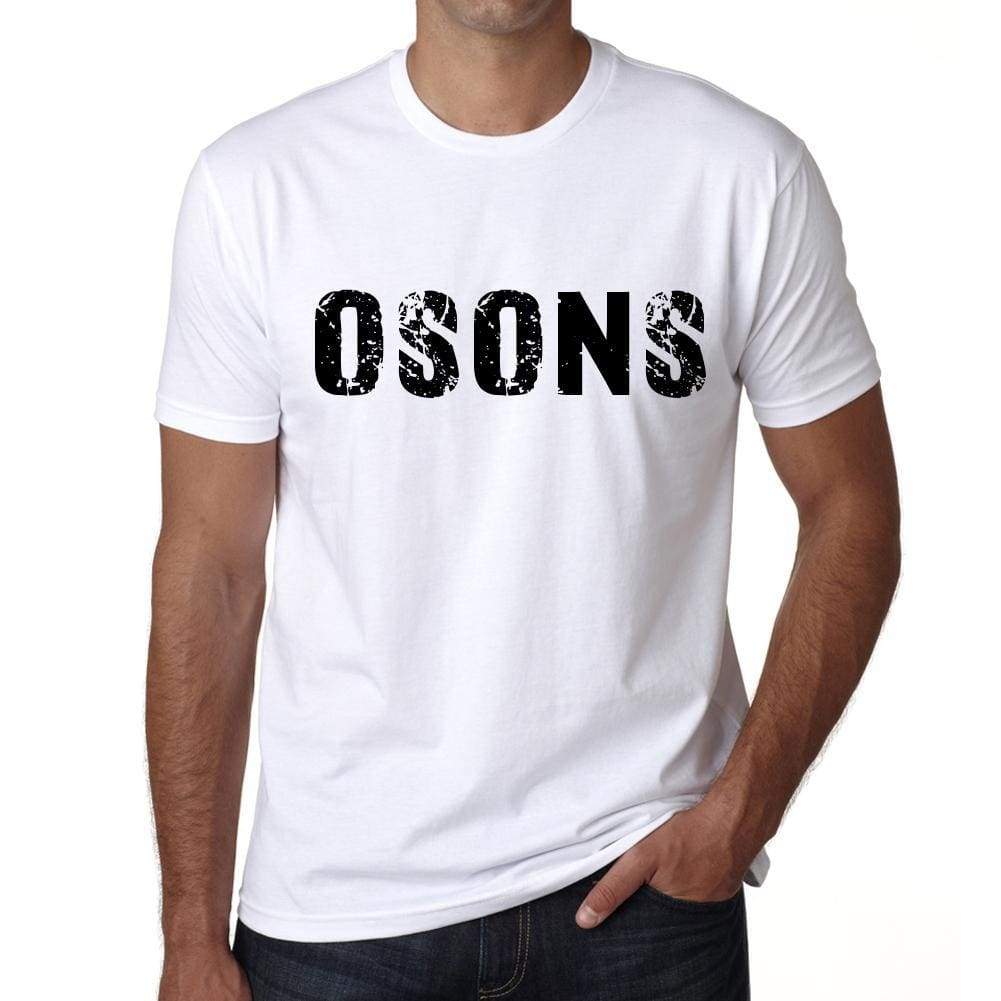 Mens Tee Shirt Vintage T Shirt Osons X-Small White - White / Xs - Casual