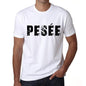 Mens Tee Shirt Vintage T Shirt Pesée X-Small White - White / Xs - Casual