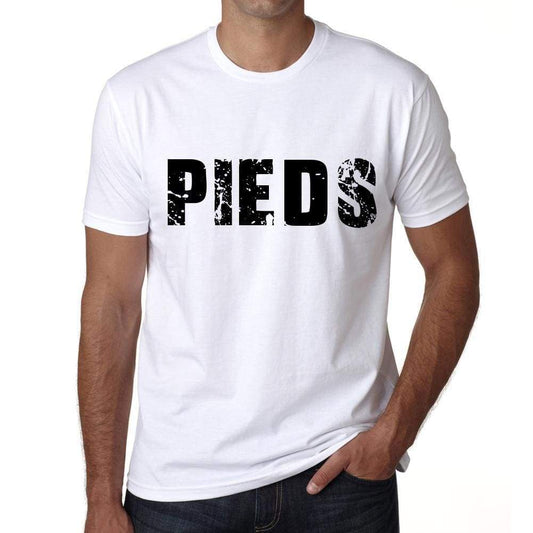Mens Tee Shirt Vintage T Shirt Pieds X-Small White - White / Xs - Casual