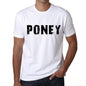Mens Tee Shirt Vintage T Shirt Poney X-Small White - White / Xs - Casual