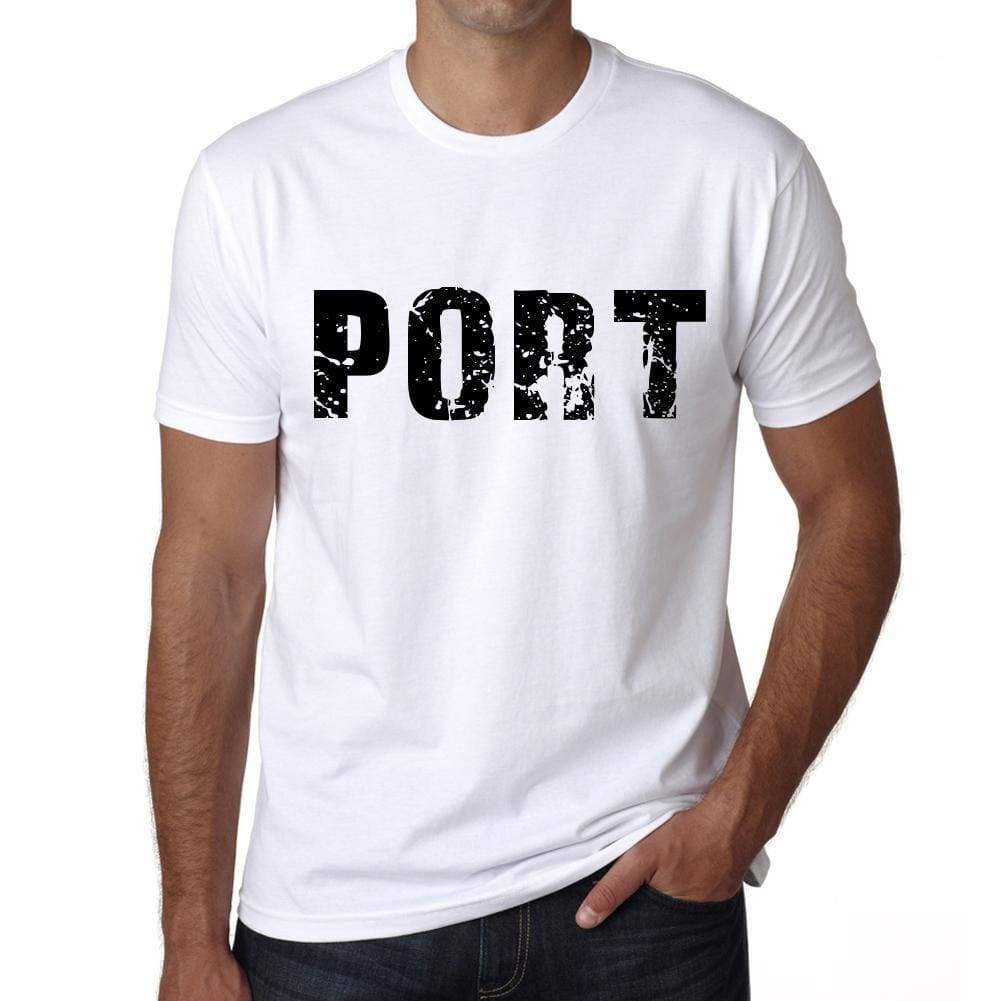 Mens Tee Shirt Vintage T Shirt Port X-Small White 00560 - White / Xs - Casual