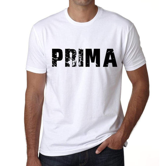 Mens Tee Shirt Vintage T Shirt Prima X-Small White - White / Xs - Casual