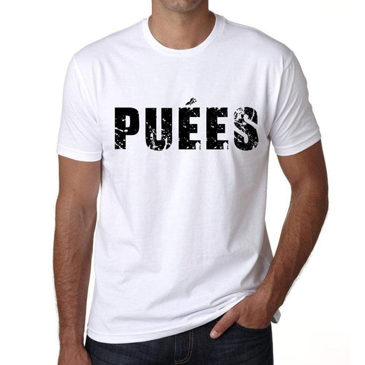 Mens Tee Shirt Vintage T Shirt Puées X-Small White - White / Xs - Casual