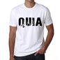 Mens Tee Shirt Vintage T Shirt Quia X-Small White 00560 - White / Xs - Casual