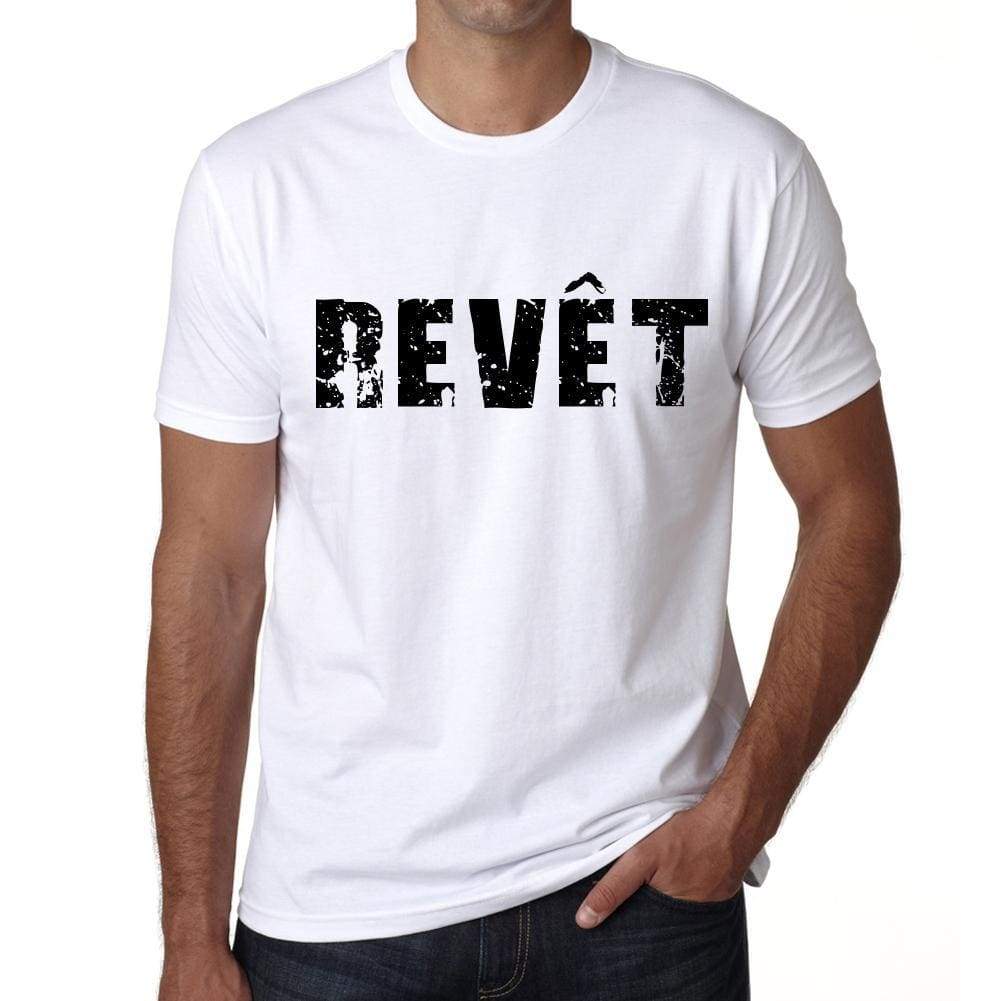 Mens Tee Shirt Vintage T Shirt Revêt X-Small White - White / Xs - Casual