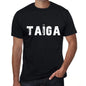 Mens Tee Shirt Vintage T Shirt Taïga X-Small Black 00558 - Black / Xs - Casual