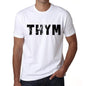 Mens Tee Shirt Vintage T Shirt Thym X-Small White 00560 - White / Xs - Casual