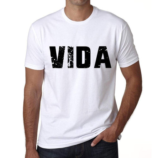 Mens Tee Shirt Vintage T Shirt Vida X-Small White 00560 - White / Xs - Casual