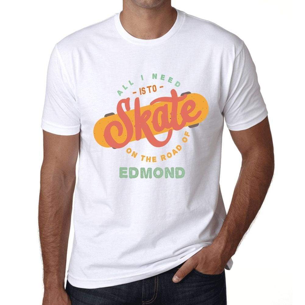 Mens Vintage Tee Shirt Graphic T Shirt Edmond White - White / Xs / Cotton - T-Shirt