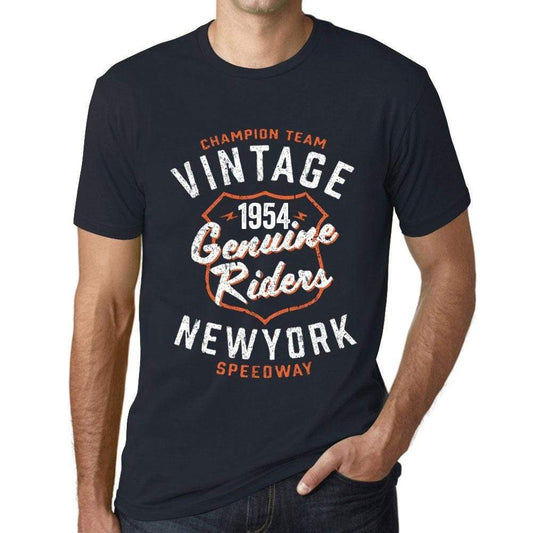 Mens Vintage Tee Shirt Graphic T Shirt Genuine Riders 1954 Navy - Navy / Xs / Cotton - T-Shirt