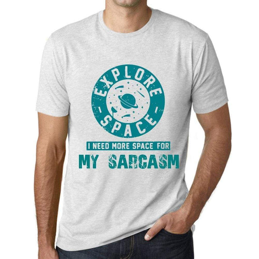 Mens Vintage Tee Shirt Graphic T Shirt I Need More Space For My Sarcasm Vintage White - Vintage White / Xs / Cotton - T-Shirt