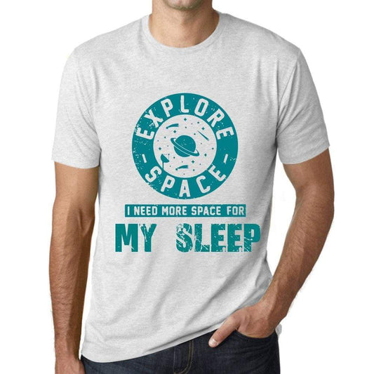 Mens Vintage Tee Shirt Graphic T Shirt I Need More Space For My Sleep Vintage White - Vintage White / Xs / Cotton - T-Shirt