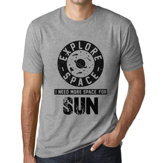 Mens Vintage Tee Shirt Graphic T Shirt I Need More Space For Sun Grey Marl - Grey Marl / Xs / Cotton - T-Shirt