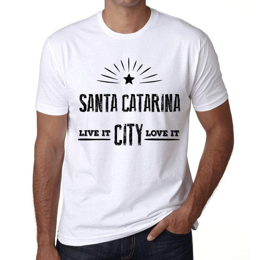 Mens Vintage Tee Shirt Graphic T Shirt Live It Love It Santa Catarina White - White / Xs / Cotton - T-Shirt