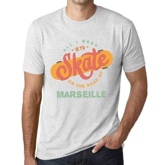 Mens Vintage Tee Shirt Graphic T Shirt Marseille Vintage White - Vintage White / Xs / Cotton - T-Shirt