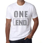Mens Vintage Tee Shirt Graphic T Shirt One End White - White / Xs / Cotton - T-Shirt