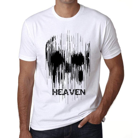 Mens Vintage Tee Shirt Graphic T Shirt Skull Heaven White - White / Xs / Cotton - T-Shirt