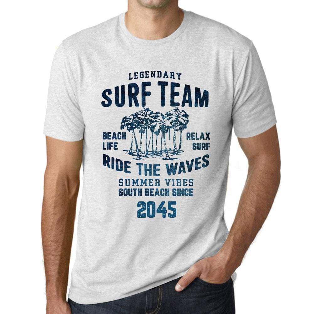 Mens Vintage Tee Shirt Graphic T Shirt Surf Team 2045 Vintage White - Vintage White / Xs / Cotton - T-Shirt