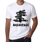 Mens Vintage Tee Shirt Graphic T Shirt Time For New Advantures Anchorage White - White / Xs / Cotton - T-Shirt