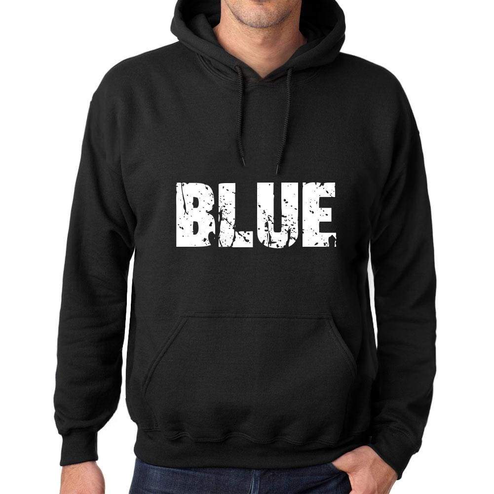 Mens Womens Unisex Printed Graphic Cotton Hoodie Soft Heavyweight Hooded Sweatshirt Pullover Popular Words Blue Deep Black - Black / Xs /