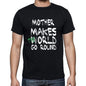 Mother World Goes Round Mens Short Sleeve Round Neck T-Shirt 00082 - Black / S - Casual