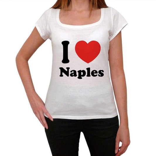 Naples T shirt woman,traveling in, visit Naples,Women's Short Sleeve Round Neck T-shirt 00031 - Ultrabasic