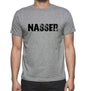 Nasser Grey Mens Short Sleeve Round Neck T-Shirt 00018 - Grey / S - Casual
