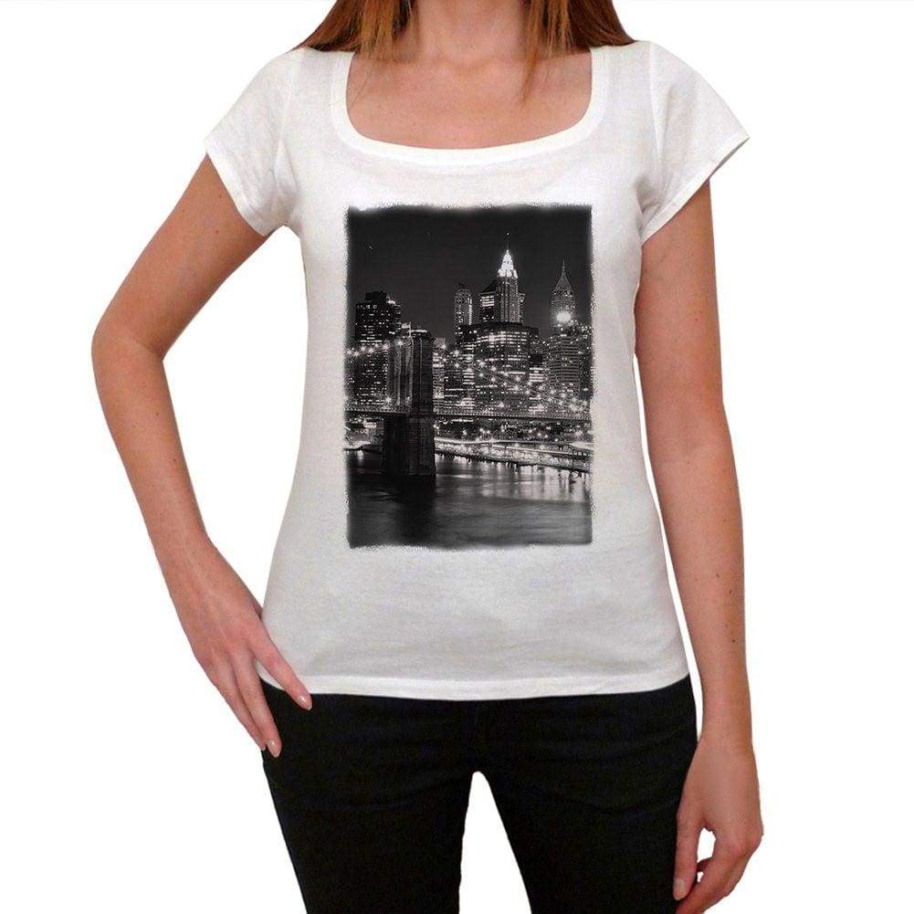 New York 2 Womens Short Sleeve Round Neck T-Shirt 00111