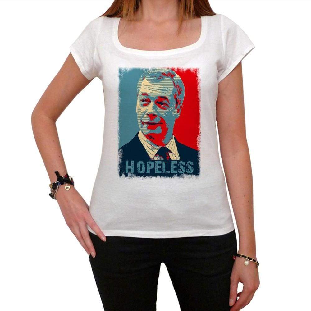Nigel Farage Hopeless Brexit Tshirt Womens Short Sleeve Scoop Neck Tee 00231