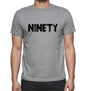 Ninety Grey Mens Short Sleeve Round Neck T-Shirt 00018 - Grey / S - Casual