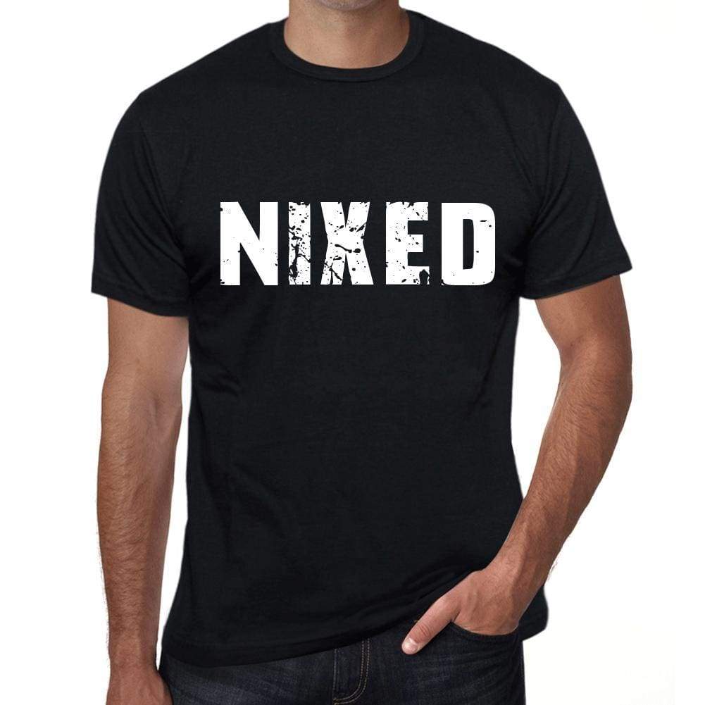 Nixed Mens Retro T Shirt Black Birthday Gift 00553 - Black / Xs - Casual