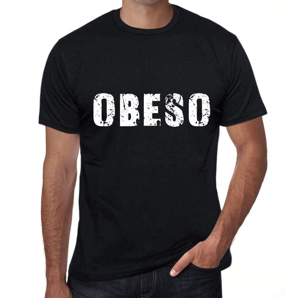 Obeso Mens T Shirt Black Birthday Gift 00551 - Black / Xs - Casual