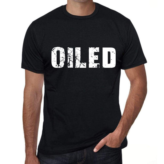 Oiled Mens Retro T Shirt Black Birthday Gift 00553 - Black / Xs - Casual