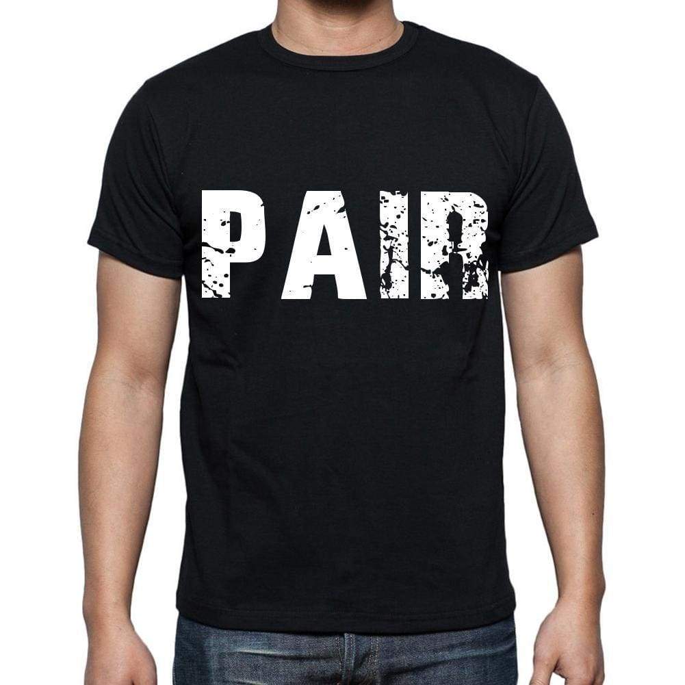 Pair Mens Short Sleeve Round Neck T-Shirt Black T-Shirt En