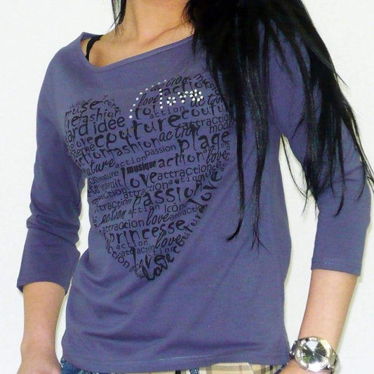Passion:womens T-Shirt 3/4 Sleeve One In The City