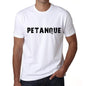 Petanque Mens T Shirt White Birthday Gift 00552 - White / Xs - Casual