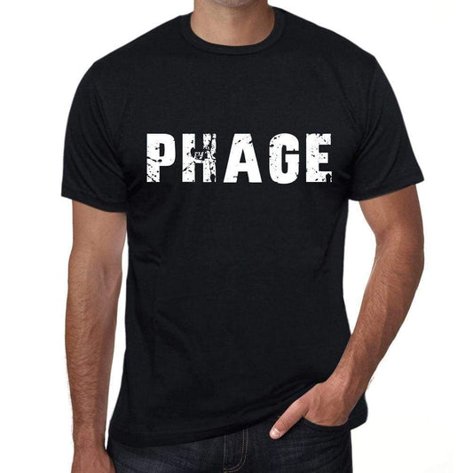 Phage Mens Retro T Shirt Black Birthday Gift 00553 - Black / Xs - Casual