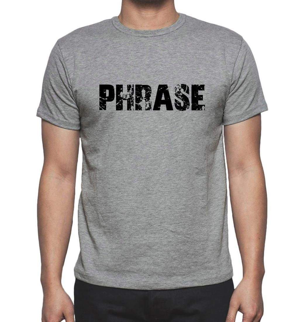 Phrase Grey Mens Short Sleeve Round Neck T-Shirt 00018 - Grey / S - Casual