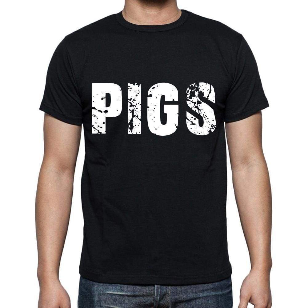 Pigs Mens Short Sleeve Round Neck T-Shirt 00016 - Casual