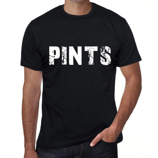 Pints Mens Retro T Shirt Black Birthday Gift 00553 - Black / Xs - Casual