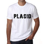 Placid Mens T Shirt White Birthday Gift 00552 - White / Xs - Casual