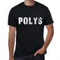 Polys Mens Retro T Shirt Black Birthday Gift 00553 - Black / Xs - Casual
