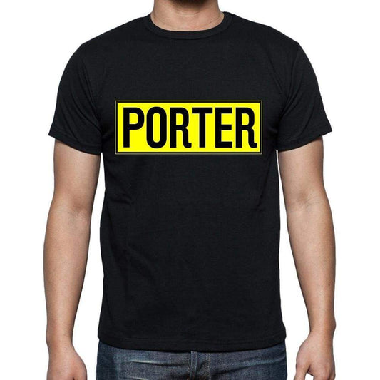 Porter T Shirt Mens T-Shirt Occupation S Size Black Cotton - T-Shirt