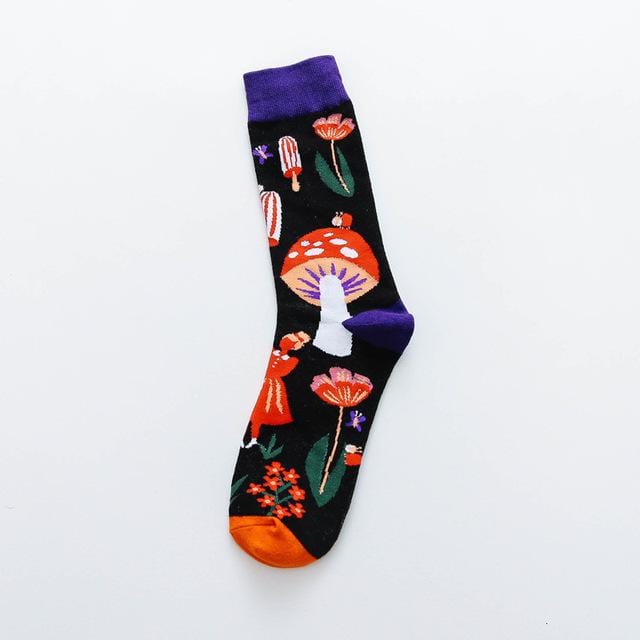 Colorful Cotton Happy Socks Men Women British Style Casual Harajuku Socks Personal Comfortable Socks For Gift Original Trendy