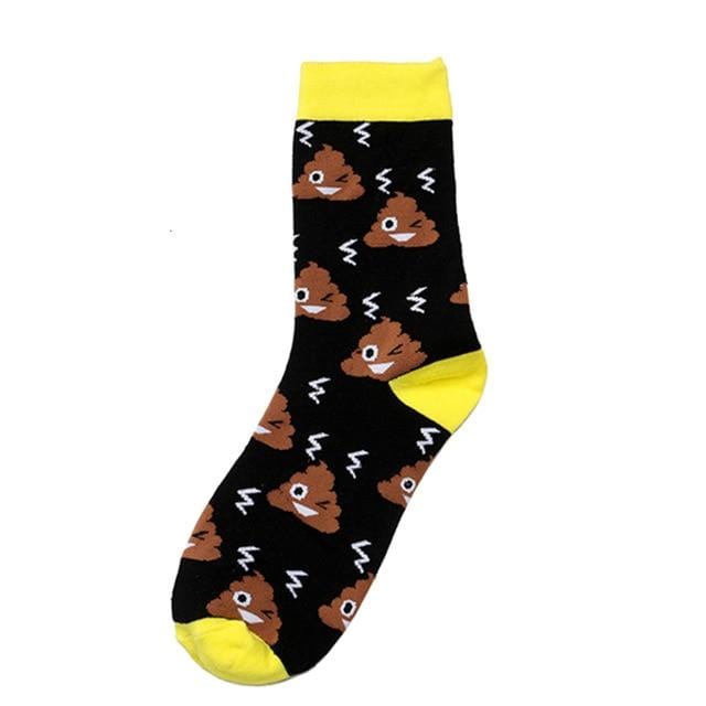 Novelty Women Socks Funny Cute Cartoon Fruits Banana Avocado Lemon Egg Donuts Food Happy Japanese Harajuku Skateboard Socks