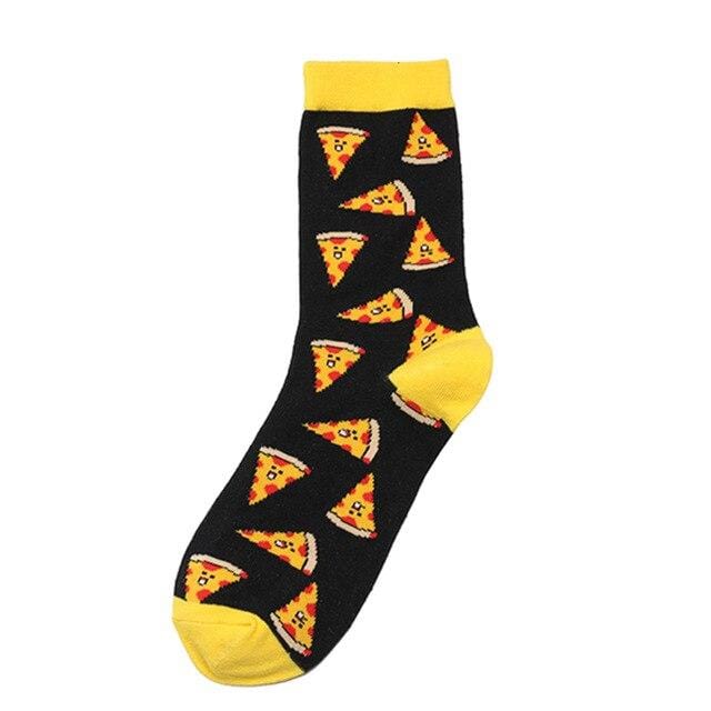 Novelty Women Socks Funny Cute Cartoon Fruits Banana Avocado Lemon Egg Donuts Food Happy Japanese Harajuku Skateboard Socks