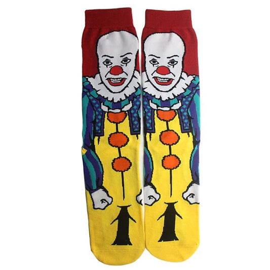 1 pair Ghost It Fashion Men Cotton Socks Clown Famous Horror Movie Socks Unisex Funny Novelty Socks
