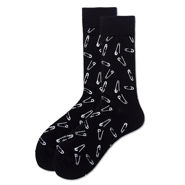 Autumn Winter Unisex warm Cotton Long cycling Socks women's Hip hop Funny happy men socks with print for Christmas sports socks